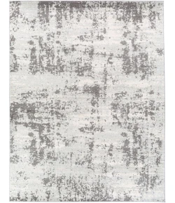 Livabliss Sunderland SUN2318 Medium Gray White Area Rug 7 ft. 10 in. X 10 ft. 3 in. Rectangle
