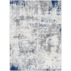 Livabliss Sunderland SUN2319 Medium Gray White Area Rug 7 ft. 10 in. X 10 ft. 3 in. Rectangle