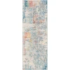 Livabliss Sunderland SUN2335 Teal Pale Blue Area Rug 2 ft. 7 in. X 7 ft. 3 in. Runner