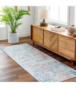 Livabliss Sunderland SUN2335 Teal Pale Blue Area Rug 9 ft. X 12 ft. Rectangle