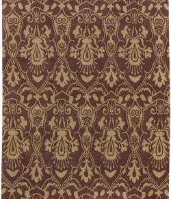 Surya Lhotse LHO3207 Wine Golden Tan Area Rug 2 ft. X 3 ft. Rectangle