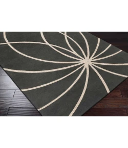 Surya Forum FM7173 Charcoal Cream Area Rug 9 ft. 9 in. Round