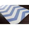 Surya Frontier FT275 White Bright Blue Area Rug 2 ft. X 3 ft. Rectangle