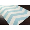 Surya Frontier FT277 Aqua White Area Rug 2 ft. 6 in. X 8 ft. Runner