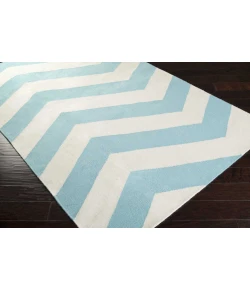 Surya Frontier FT277 Aqua White Area Rug 2 ft. 6 in. X 8 ft. Runner