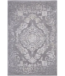 Livabliss Tibetan TBT2301 Medium Gray Charcoal Area Rug 5 ft. 3 in. Round