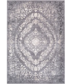 Livabliss Tibetan TBT2301 Medium Gray Charcoal Area Rug 6 ft. 7 in. X 9 ft. 6 in. Oval