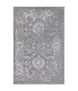 Livabliss Tibetan TBT2309 Medium Gray Ivory Area Rug 5 ft. 3 in. Round