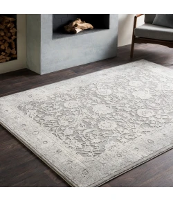 Livabliss Tibetan TBT2309 Medium Gray Ivory Area Rug 7 ft. 10 in. Square