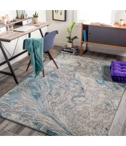 Livabliss Tibetan TBT2326 Teal Aqua Area Rug 2 ft. 7 in. X 7 ft. 7 in. Runner