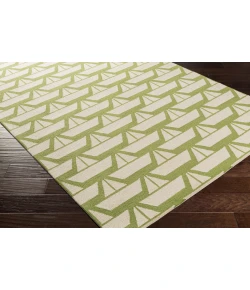 Surya Tic Tac Toe TCT6001 Grass Green Beige Area Rug 7 ft. 6 in. X 9 ft. 6 in. Rectangle