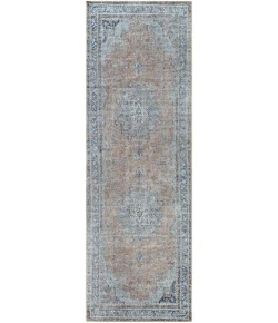 Livabliss Tahmis THI2705 Blue Slate Area Rug 2 ft. 7 in. X 7 ft. 10 in. Runner