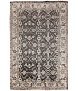Surya Theodora THO3000 Black Medium Gray Area Rug 4 ft. X 6 ft. Rectangle