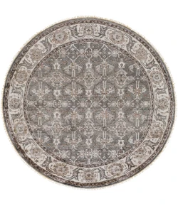 Surya Theodora THO3001 Medium Gray Light Gray Area Rug 8 ft. Round