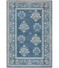 Livabliss Thistle Dark Blue THT-2302 2 ft. X 2 ft. 11 in. Rect. Rug