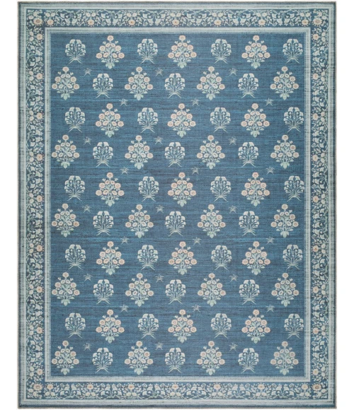 Livabliss Thistle Dark Blue THT-2302 7 ft. 10 in. X 10 ft. 2 in. Rect. Rug