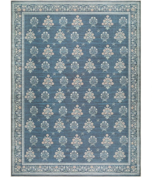 Livabliss Thistle Dark Blue THT-2302 8 ft. 10 in. X 12 ft. Rect. Rug