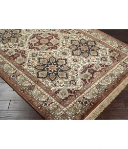 Surya Taj Mahal TJ11 Tan Dark Brown Area Rug 8 ft. Square