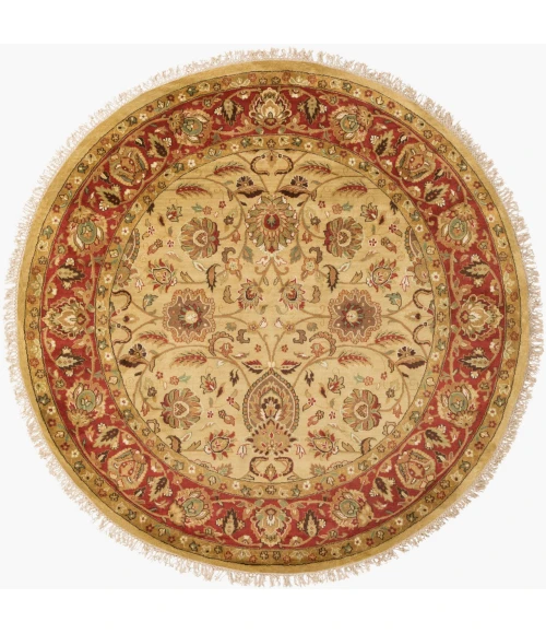 Surya Taj Mahal Tan TJ-1132 8ft. x 8ft. Round Rug