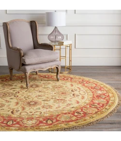 Surya Taj Mahal Tan TJ-1132 8ft. x 8ft. Round Rug