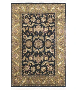 Surya Taj Mahal TJ309 Ink Tan Area Rug 8 ft. Square