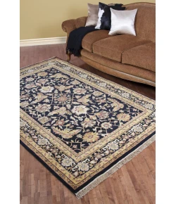 Surya Taj Mahal TJ44 Black Mustard Area Rug 8 ft. Square