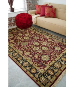 Surya Taj Mahal TJ6575 Dark Brown Black Area Rug 5 ft. 6 in. X 8 ft. 6 in. Rectangle