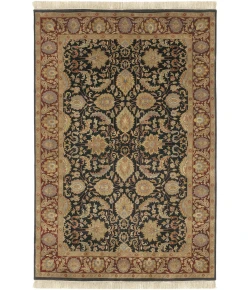 Surya Taj Mahal TJ6576 Black Dark Brown Area Rug 8 ft. Square