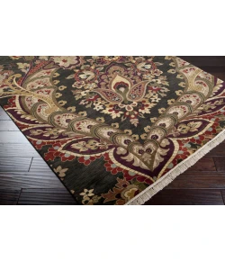 Surya Taj Mahal TJ6584 Dark Brown Rust Area Rug 5 ft. 6 in. X 8 ft. 6 in. Rectangle