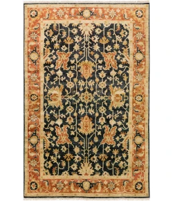 Surya Taj Mahal TJ6599 Black Burnt Orange Area Rug 2 ft. X 3 ft. Rectangle