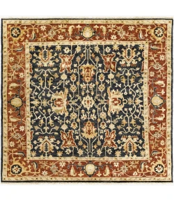 Surya Taj Mahal Black TJ-6599 8ft. x 8ft. Square Rug