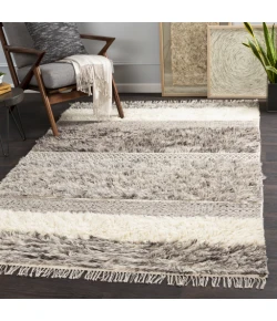 Livabliss Tulum TMU2302 Cream Medium Gray Area Rug 9 ft. X 12 ft. Rectangle
