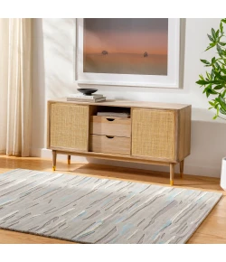 Surya Tallinn TNL2302 Medium Gray Oatmeal Area Rug 2 ft. X 3 ft. Rectangle