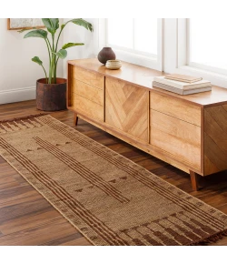 Surya Touareg TOG2305 Mustard Brown Area Rug 2 ft. 6 in. X 8 ft. Runner