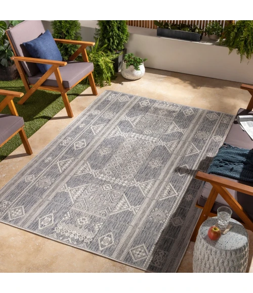 LIVABLISS Tuareg Dark Blue TRG-2305 6ft.7in. x 9ft. Rect. Rug