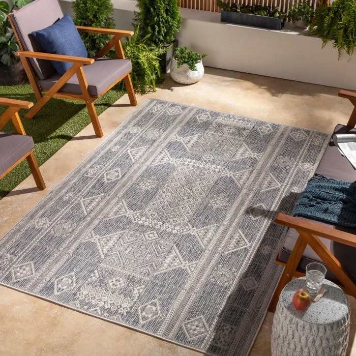 LIVABLISS Tuareg Dark Blue TRG-2305 6ft.7in. x 9ft. Rect. Rug