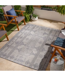 Livabliss Tuareg TRG2306 Tan Pale Blue Area Rug 7 ft. 10 in. X 10 ft. Rectangle