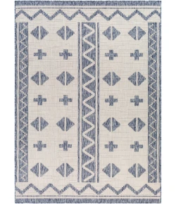 Livabliss Tuareg TRG2310 Tan Pale Blue Area Rug 5 ft. 3 in. X 7 ft. Rectangle