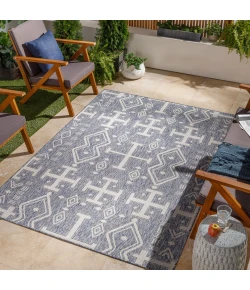 LIVABLISS Tuareg Dark Blue TRG-2323 6ft.7in. x 9ft. Rect. Rug