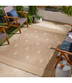 Livabliss Tuareg TRG2335 Tan Off-White Area Rug 9 ft. 2 in. X 12 ft. Rectangle