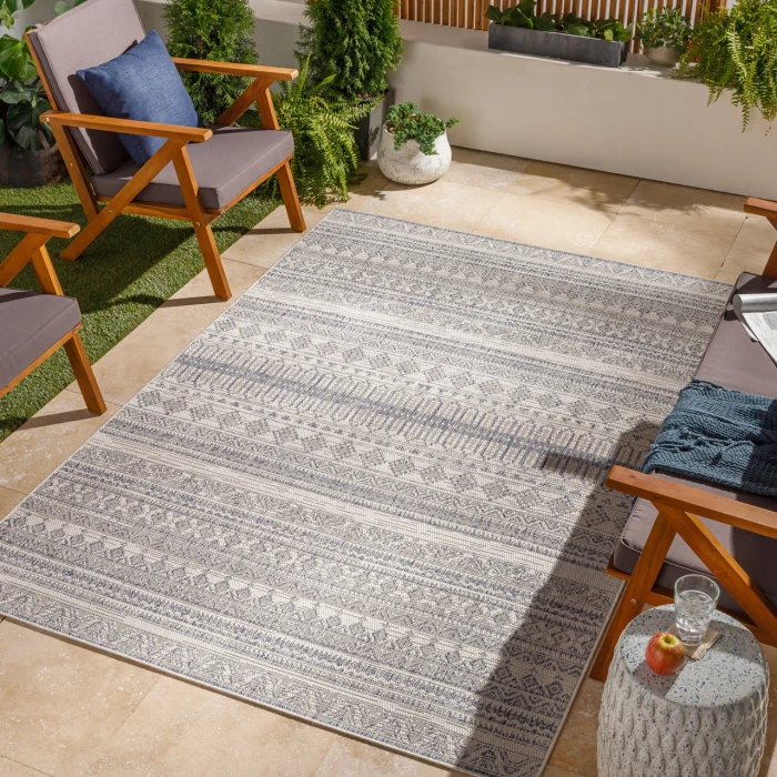 LIVABLISS Tuareg Cream TRG-2338 6ft.7in. x 9ft. Rect. Rug