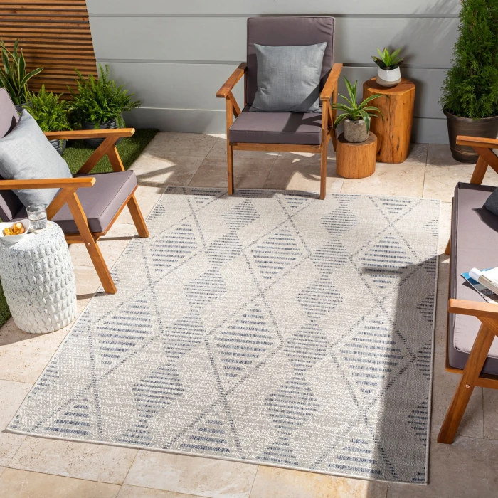 LIVABLISS Tuareg Cream TRG-2349 6ft.7in. x 9ft. Rect. Rug