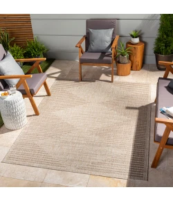 Livabliss Tuareg TRG2359 Taupe Khaki Area Rug 5 ft. 3 in. X 7 ft. Rectangle