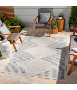 Livabliss Tuareg TRG2360 Taupe Pewter Area Rug 5 ft. 3 in. X 7 ft. Rectangle