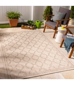 LIVABLISS Tuareg Light Beige TRG-2376 5ft.3in. x 7ft. Rect. Rug