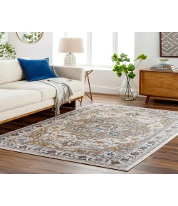 Livabliss Truva TRV2305 Light Grey Taupe Area Rug 6 ft. Round Round