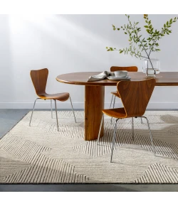 Surya Tunus TUN2319 Taupe Dark Brown Area Rug 4 ft. X 6 ft. Rectangle