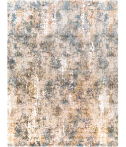 Livabliss Tuscany TUS2301 Metallic - Gold Bright Blue Area Rug 7 ft. 10 in. Square