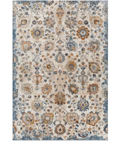 Livabliss Tuscany TUS2331 Blue Cream Area Rug 7 ft. 10 in. Square Square