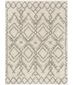 Livabliss Taza Shag TZS2326 Cream Gray Area Rug 5 ft. 2 in. X 7 ft. Rectangle